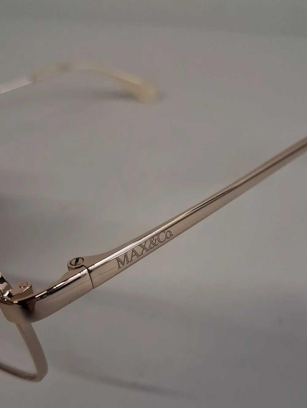 NWOT Womens Rxable Max & Co. MO5056 Gold Eyeglass Frames